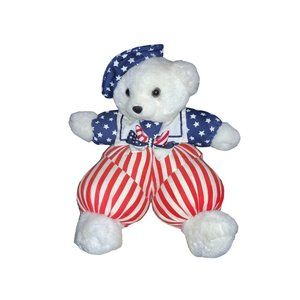Dan Dee 1994 Patriotic  Plush Boy Bear